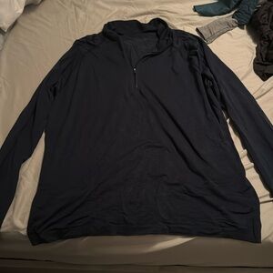 Lululemon metal vent tech half zip navy